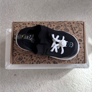 BNIB Waterproof Black Knit Slip-On Sneakers